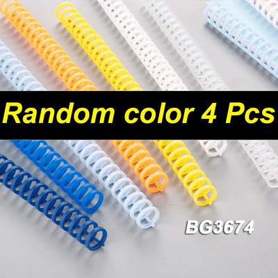 4 bucăți 10 mm 30 găuri inel de legare din plastic cu frunze libere inele spiralate cu arc pentru copii A4 A5 A6 caiet de hârtie papetărie articole de birou