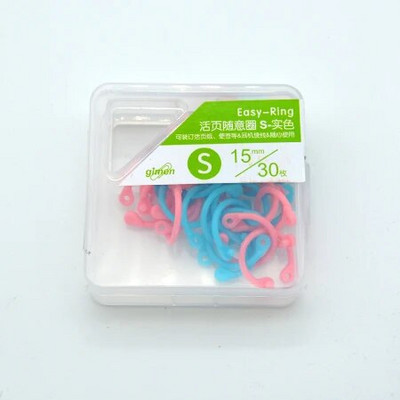 Kūrybinis plastikinis 30 mm / 24 mm / 15 mm daugiafunkcis apskritas žiedas "pasidaryk pats" albumai laisvų lapų knygų segtuvai biuro įrišimo reikmenys