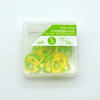 Kūrybinis plastikinis 30 mm / 24 mm / 15 mm daugiafunkcis apskritas žiedas "pasidaryk pats" albumai laisvų lapų knygų segtuvai biuro įrišimo reikmenys