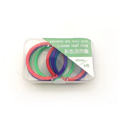 Kūrybinis plastikinis 30 mm / 24 mm / 15 mm daugiafunkcis apskritas žiedas "pasidaryk pats" albumai laisvų lapų knygų segtuvai biuro įrišimo reikmenys