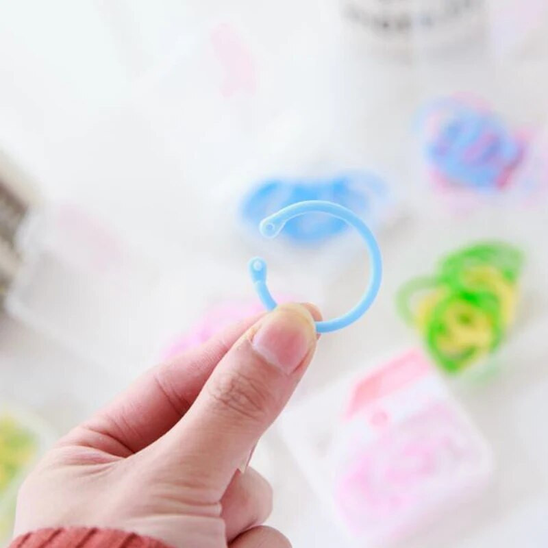 Kūrybinis plastikinis 30 mm / 24 mm / 15 mm daugiafunkcis apskritas žiedas "pasidaryk pats" albumai laisvų lapų knygų segtuvai biuro įrišimo reikmenys