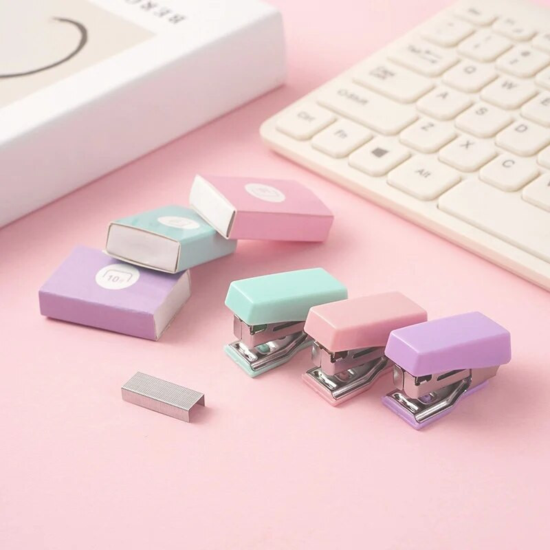 Armas Morandi klammerdaja 500 tk 10 # klambriga Kawaii kirjaklambriga raamatuköitmismasin Mini klammerdaja kooli kontori köitmistarbed