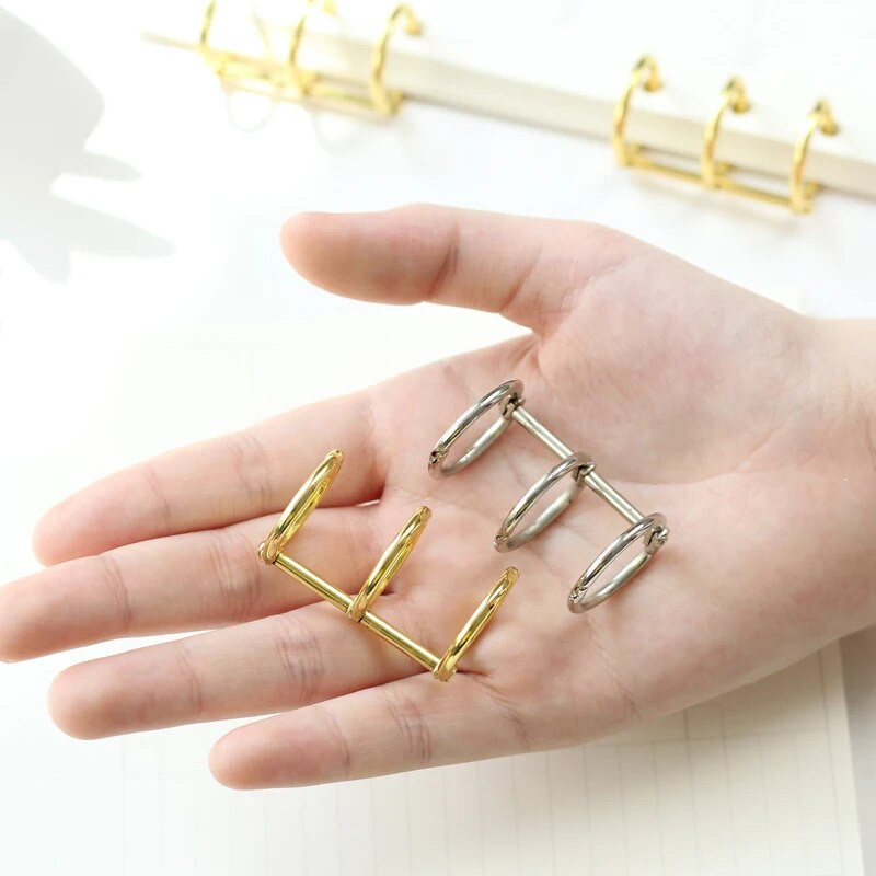 1 tk metallist lahtiste lehtedega raamatuköitja rõngad albumi väljalõigete albumi klipid käsitöö fotoalbum metallist rõngasköitja kirjatarbed kontoritarbed