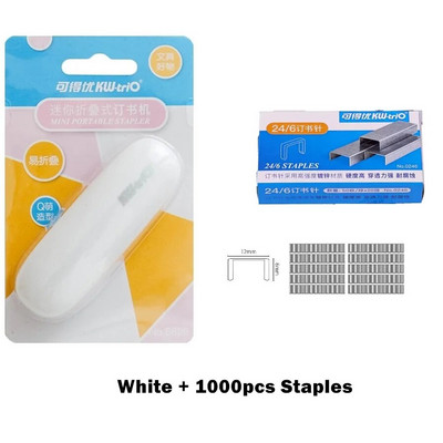 Μίνι φορητό πτυσσόμενο συρραπτικό Color Binder Shell Use 24/6 26/6 Staples Εργαλεία βιβλιοδεσίας γραφείου Σχολικά είδη F7019