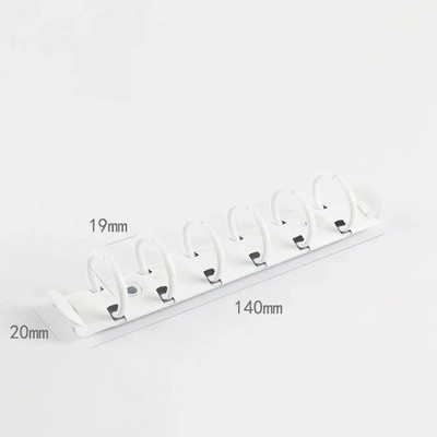 Α7 Αξεσουάρ υλικού Δακτύλιοι βιβλιοδεσίας Σημειωματάριο Μεταλλικό κλιπ βιβλιοδεσίας έξι οπών Φάκελος γραφείου με χαλαρά φύλλα Βιβλίο ταξιδιωτικού σημειωματάριου