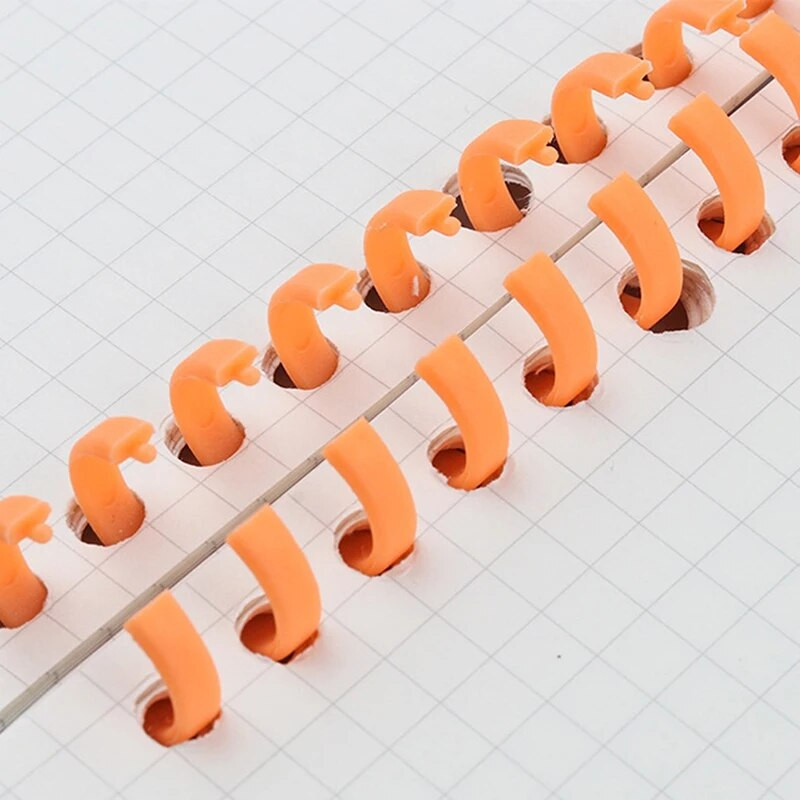 Lahtised plastikust köitmisrõngad vedruspiraalrõngad 30 auguga A4 A5 A6 paberist märkmiku kirjatarbed Kontoritarbed