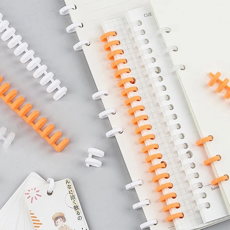 Lahtised plastikust köitmisrõngad vedruspiraalrõngad 30 auguga A4 A5 A6 paberist märkmiku kirjatarbed Kontoritarbed