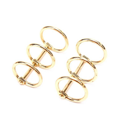 2 gab. Metāla 3 Gredzeni piezīmjdatoram, brīvu lapu grāmatu sējmašīna Albums, albums, metāla gredzenu stiprinājums, kalendārs aplis biroja kancelejas preces