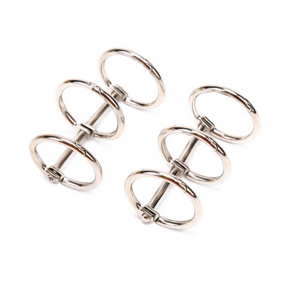 2 gab. Metāla 3 Gredzeni piezīmjdatoram, brīvu lapu grāmatu sējmašīna Albums, albums, metāla gredzenu stiprinājums, kalendārs aplis biroja kancelejas preces