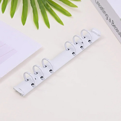 A6 brīvo lapu iesiešanas piezīmjdators 6 caurumu iesiešanas klipsis Biroja kancelejas piederumi Aparatūra Kancelejas piederumu piederumi DIY budžeta iesiešanas metāla gredzens