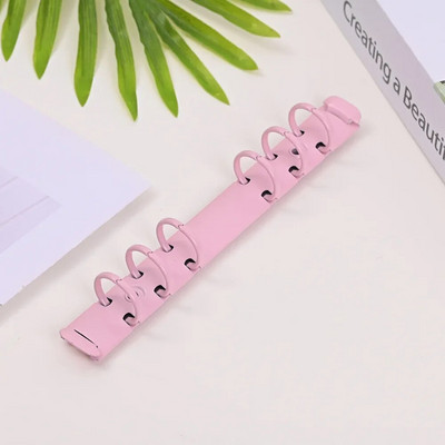 A6 brīvo lapu iesiešanas piezīmjdators 6 caurumu iesiešanas klipsis Biroja kancelejas piederumi Aparatūra Kancelejas piederumu piederumi DIY budžeta iesiešanas metāla gredzens