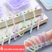 15/20/25 mm krāsaini caurspīdīgi plastmasas iesiešanas gredzeni ar caurumotāju krāsainu grāmatu iesiešanas stīpu piederumiem