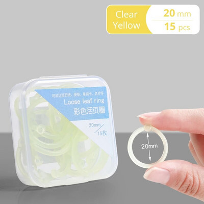 15/20/25 mm krāsaini caurspīdīgi plastmasas iesiešanas gredzeni ar caurumotāju krāsainu grāmatu iesiešanas stīpu piederumiem