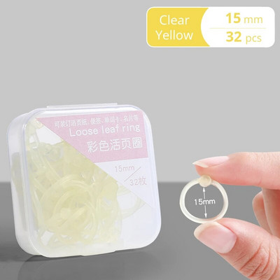 15/20/25 mm krāsaini caurspīdīgi plastmasas iesiešanas gredzeni ar caurumotāju krāsainu grāmatu iesiešanas stīpu piederumiem