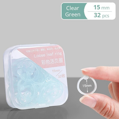 15/20/25 mm krāsaini caurspīdīgi plastmasas iesiešanas gredzeni ar caurumotāju krāsainu grāmatu iesiešanas stīpu piederumiem