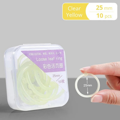 15/20/25 mm krāsaini caurspīdīgi plastmasas iesiešanas gredzeni ar caurumotāju krāsainu grāmatu iesiešanas stīpu piederumiem