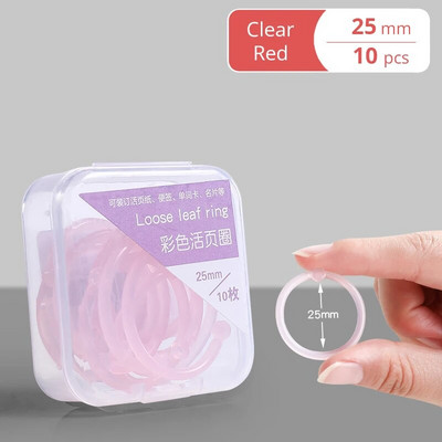 15/20/25 mm krāsaini caurspīdīgi plastmasas iesiešanas gredzeni ar caurumotāju krāsainu grāmatu iesiešanas stīpu piederumiem