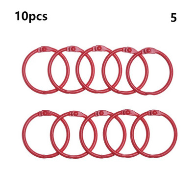 10 TK DIY albumid Lahtised lehtedega sõrmus raamatusõrmus Metallist lahtised lehed Sõrmus raamaturõngad kooli kontoritarbed