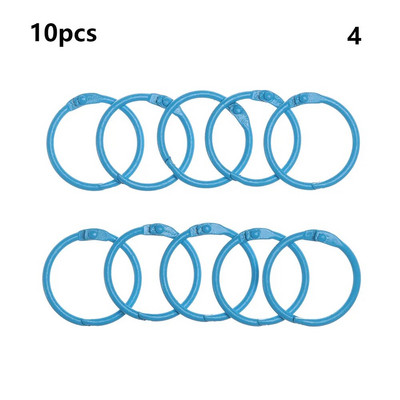 10 TK DIY albumid Lahtised lehtedega sõrmus raamatusõrmus Metallist lahtised lehed Sõrmus raamaturõngad kooli kontoritarbed