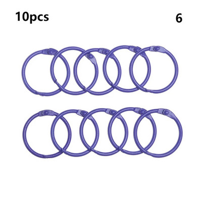 10 TK DIY albumid Lahtised lehtedega sõrmus raamatusõrmus Metallist lahtised lehed Sõrmus raamaturõngad kooli kontoritarbed