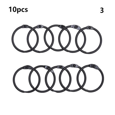 10 TK DIY albumid Lahtised lehtedega sõrmus raamatusõrmus Metallist lahtised lehed Sõrmus raamaturõngad kooli kontoritarbed