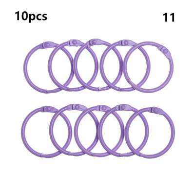 10 TK DIY albumid Lahtised lehtedega sõrmus raamatusõrmus Metallist lahtised lehed Sõrmus raamaturõngad kooli kontoritarbed