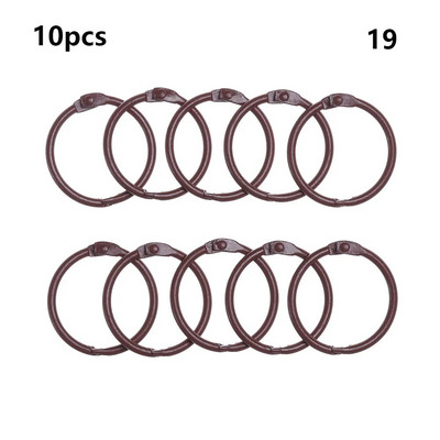 10 TK DIY albumid Lahtised lehtedega sõrmus raamatusõrmus Metallist lahtised lehed Sõrmus raamaturõngad kooli kontoritarbed