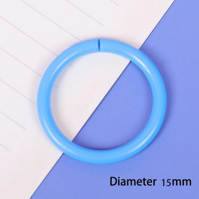 10 vnt. 16/20/28/32 mm plastikinis žiedinis segtuvas "pasidaryk pats" Albumai Apskritimas laisvų lapų knygų lankeliai Atidarymo biuro įrišimo reikmenys Nuotraukų albumas