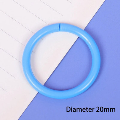 10 vnt. 16/20/28/32 mm plastikinis žiedinis segtuvas "pasidaryk pats" Albumai Apskritimas laisvų lapų knygų lankeliai Atidarymo biuro įrišimo reikmenys Nuotraukų albumas