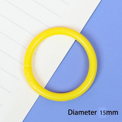 10 vnt. 16/20/28/32 mm plastikinis žiedinis segtuvas "pasidaryk pats" Albumai Apskritimas laisvų lapų knygų lankeliai Atidarymo biuro įrišimo reikmenys Nuotraukų albumas