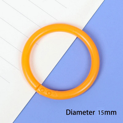 10 vnt. 16/20/28/32 mm plastikinis žiedinis segtuvas "pasidaryk pats" Albumai Apskritimas laisvų lapų knygų lankeliai Atidarymo biuro įrišimo reikmenys Nuotraukų albumas