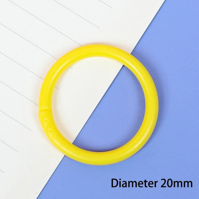 10 vnt. 16/20/28/32 mm plastikinis žiedinis segtuvas "pasidaryk pats" Albumai Apskritimas laisvų lapų knygų lankeliai Atidarymo biuro įrišimo reikmenys Nuotraukų albumas