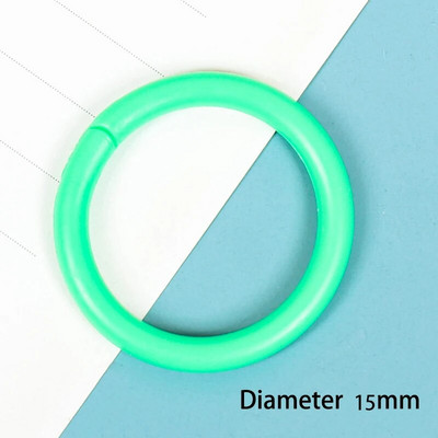 10 vnt. 16/20/28/32 mm plastikinis žiedinis segtuvas "pasidaryk pats" Albumai Apskritimas laisvų lapų knygų lankeliai Atidarymo biuro įrišimo reikmenys Nuotraukų albumas