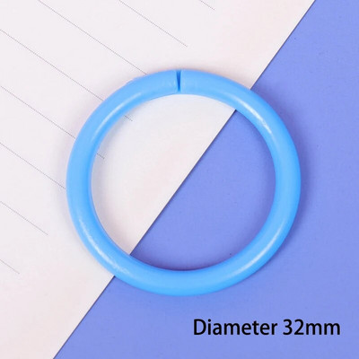 10 vnt. 16/20/28/32 mm plastikinis žiedinis segtuvas "pasidaryk pats" Albumai Apskritimas laisvų lapų knygų lankeliai Atidarymo biuro įrišimo reikmenys Nuotraukų albumas
