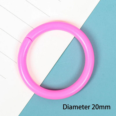 10 vnt. 16/20/28/32 mm plastikinis žiedinis segtuvas "pasidaryk pats" Albumai Apskritimas laisvų lapų knygų lankeliai Atidarymo biuro įrišimo reikmenys Nuotraukų albumas