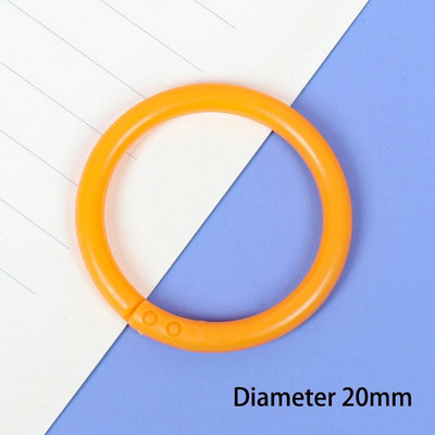 10 vnt. 16/20/28/32 mm plastikinis žiedinis segtuvas "pasidaryk pats" Albumai Apskritimas laisvų lapų knygų lankeliai Atidarymo biuro įrišimo reikmenys Nuotraukų albumas