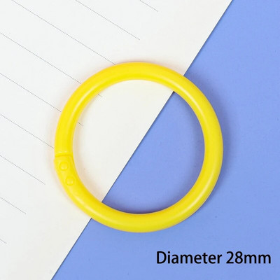 10 vnt. 16/20/28/32 mm plastikinis žiedinis segtuvas "pasidaryk pats" Albumai Apskritimas laisvų lapų knygų lankeliai Atidarymo biuro įrišimo reikmenys Nuotraukų albumas