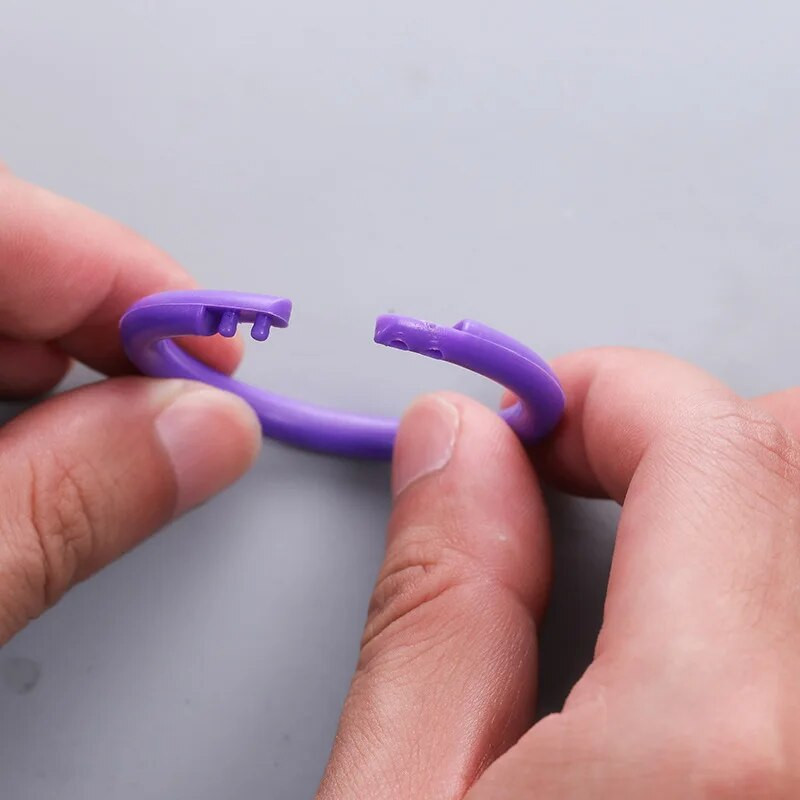 10 vnt. 16/20/28/32 mm plastikinis žiedinis segtuvas "pasidaryk pats" Albumai Apskritimas laisvų lapų knygų lankeliai Atidarymo biuro įrišimo reikmenys Nuotraukų albumas