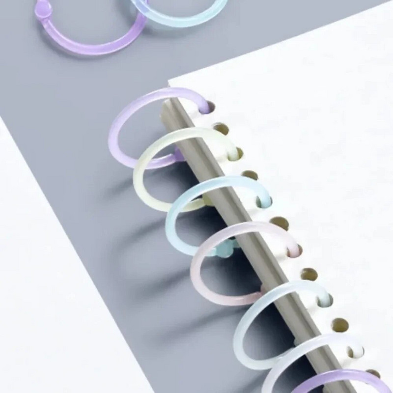 32 τεμ. 15 χιλιοστά Loose Leaf Binder Δαχτυλίδι Ανοιγόμενο Notebook Refill Δαχτυλίδι μπρελόκ DIY φωτογραφικό άλμπουμ Κύκλοι σφιγκτήρες Αναλώσιμα βιβλιοδεσίας γραφείου