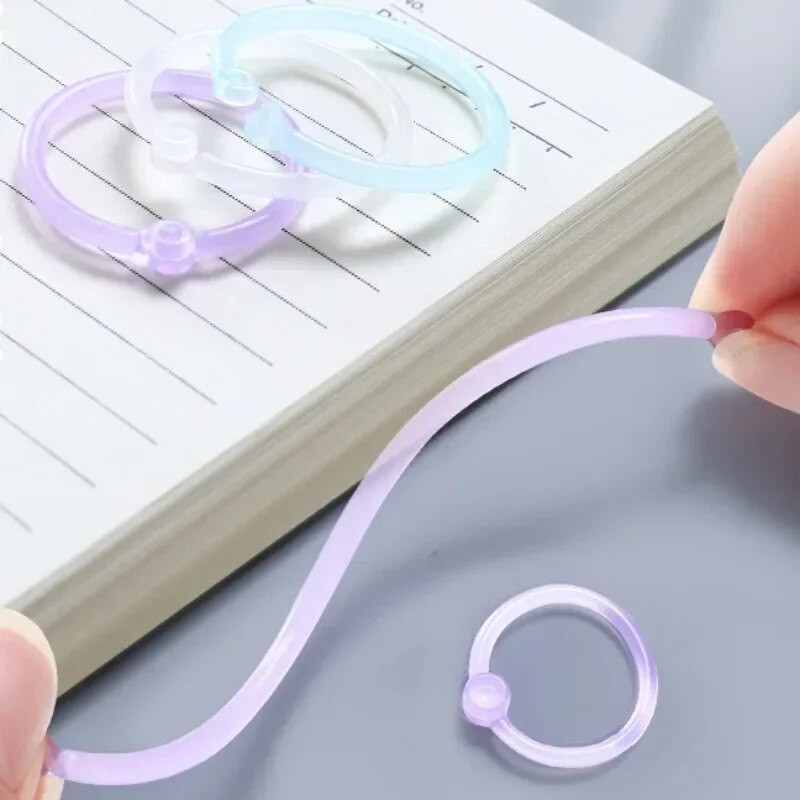 32 τεμ. 15 χιλιοστά Loose Leaf Binder Δαχτυλίδι Ανοιγόμενο Notebook Refill Δαχτυλίδι μπρελόκ DIY φωτογραφικό άλμπουμ Κύκλοι σφιγκτήρες Αναλώσιμα βιβλιοδεσίας γραφείου