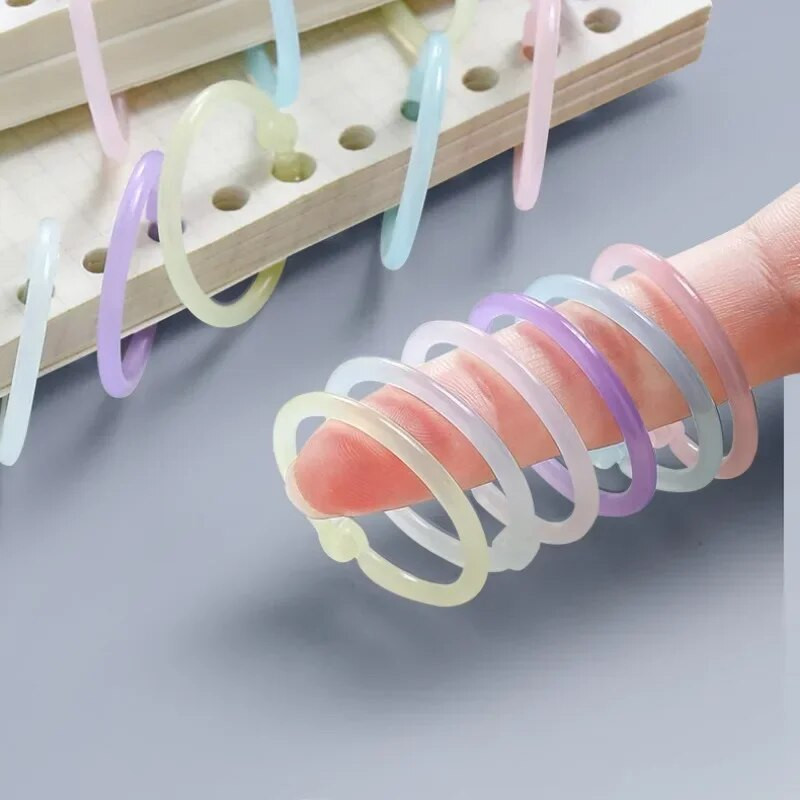 32 τεμ. 15 χιλιοστά Loose Leaf Binder Δαχτυλίδι Ανοιγόμενο Notebook Refill Δαχτυλίδι μπρελόκ DIY φωτογραφικό άλμπουμ Κύκλοι σφιγκτήρες Αναλώσιμα βιβλιοδεσίας γραφείου