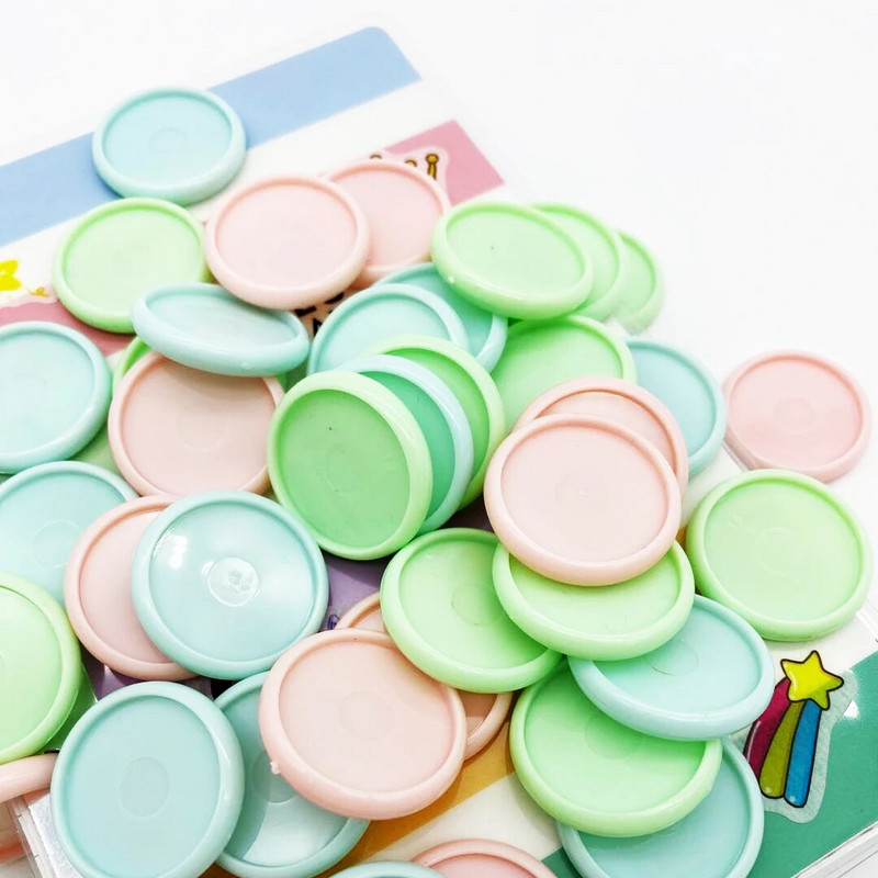 12tk 30mm köitmisrõngad plastikust rõngas pannal seeneauk lahtiste lehtedega märkmik Plastikust köitmiskettad Macaron ketasköitmine Fichario
