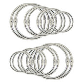 5/10 vnt. 20-88 mm Įvairūs dydžiai Metaliniai laisvi lapeliai Knygų segtuvai Žiedai dienoraščių iškarpoms Albumai Kortelės Užuolaidos Dokumentai