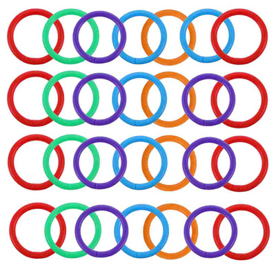 100 τμχ Έγχρωμο Δαχτυλίδι Binder Snap Document Keychains Crafts Loose Leaf Bookchains Keychains Notebook