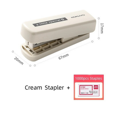 Kokuyo mazs īpašs mini krāsu skavotāju komplekts ar 1000 gab. 10N skavām pārnēsājama papīra iesiešanas iekārta Biroja iesiešanas skola A7275