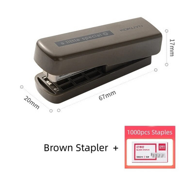 Kokuyo mazs īpašs mini krāsu skavotāju komplekts ar 1000 gab. 10N skavām pārnēsājama papīra iesiešanas iekārta Biroja iesiešanas skola A7275