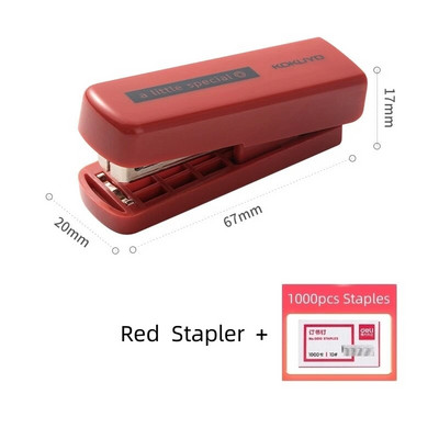 Kokuyo mazs īpašs mini krāsu skavotāju komplekts ar 1000 gab. 10N skavām pārnēsājama papīra iesiešanas iekārta Biroja iesiešanas skola A7275