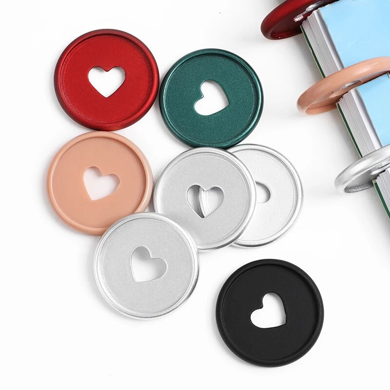 35 MM grybų plastiko rišamoji sagtis, nešiojamojo kompiuterio segtuvo žiedas raudonas matinis, „pasidaryk pats“ planuotojo segtuvo diskas, 360 laipsnių sulankstomas mokyklinis reikmenys