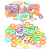 24 mm Macarons plastmasas iesiešanas gredzens, piemērots piezīmjdatoriem ar brīvām lapām, plānotājam Scrapbooking Mushroom Hole skolas iesiešanas piederumiem