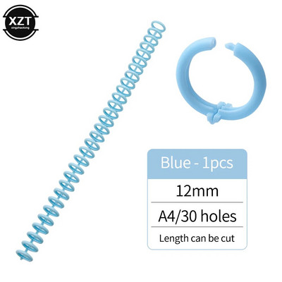 Plastikust köitmisrõngas, 30 tk, auk, lahtiste lehtedega sidumisnupp DIY raamatuaasa plaadilukk sülearvutile, piimatoodete kalendri kontoriõpilane